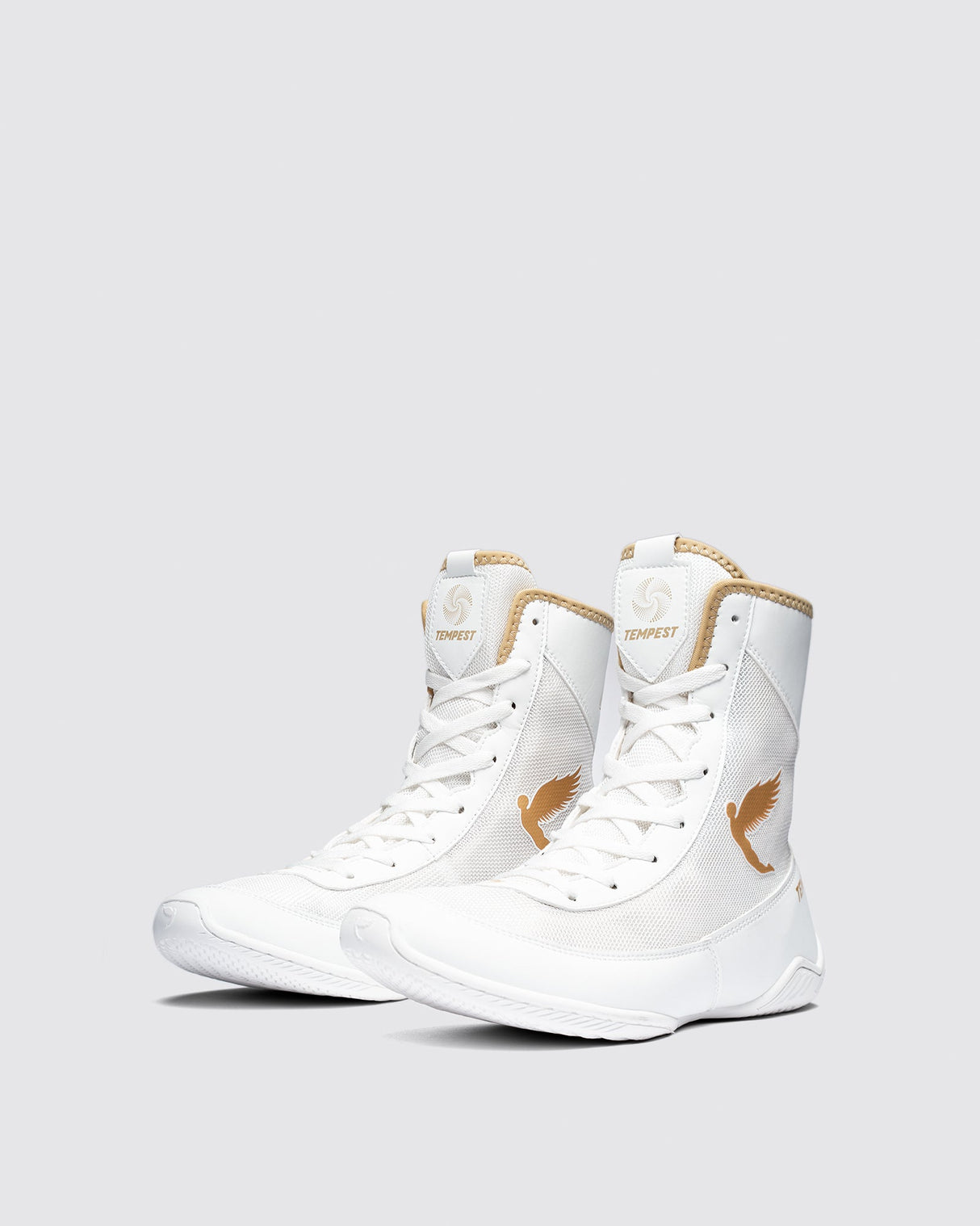 Fly Kids Tempest Boxing Boots White/Gold