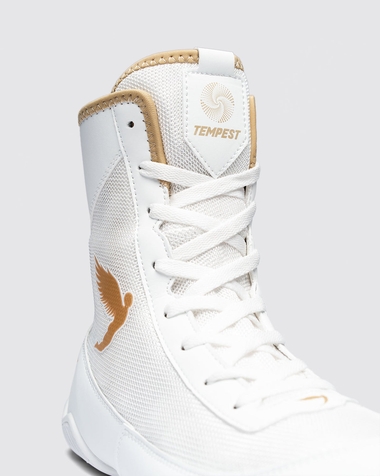 Fly Kids Tempest Boxing Boots White/Gold