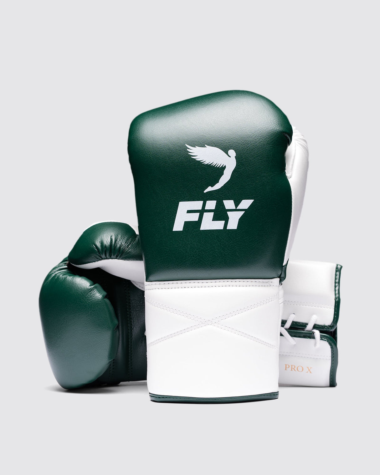 Fly Superlace Pro X 2 Boxing Gloves Petrol Green/White