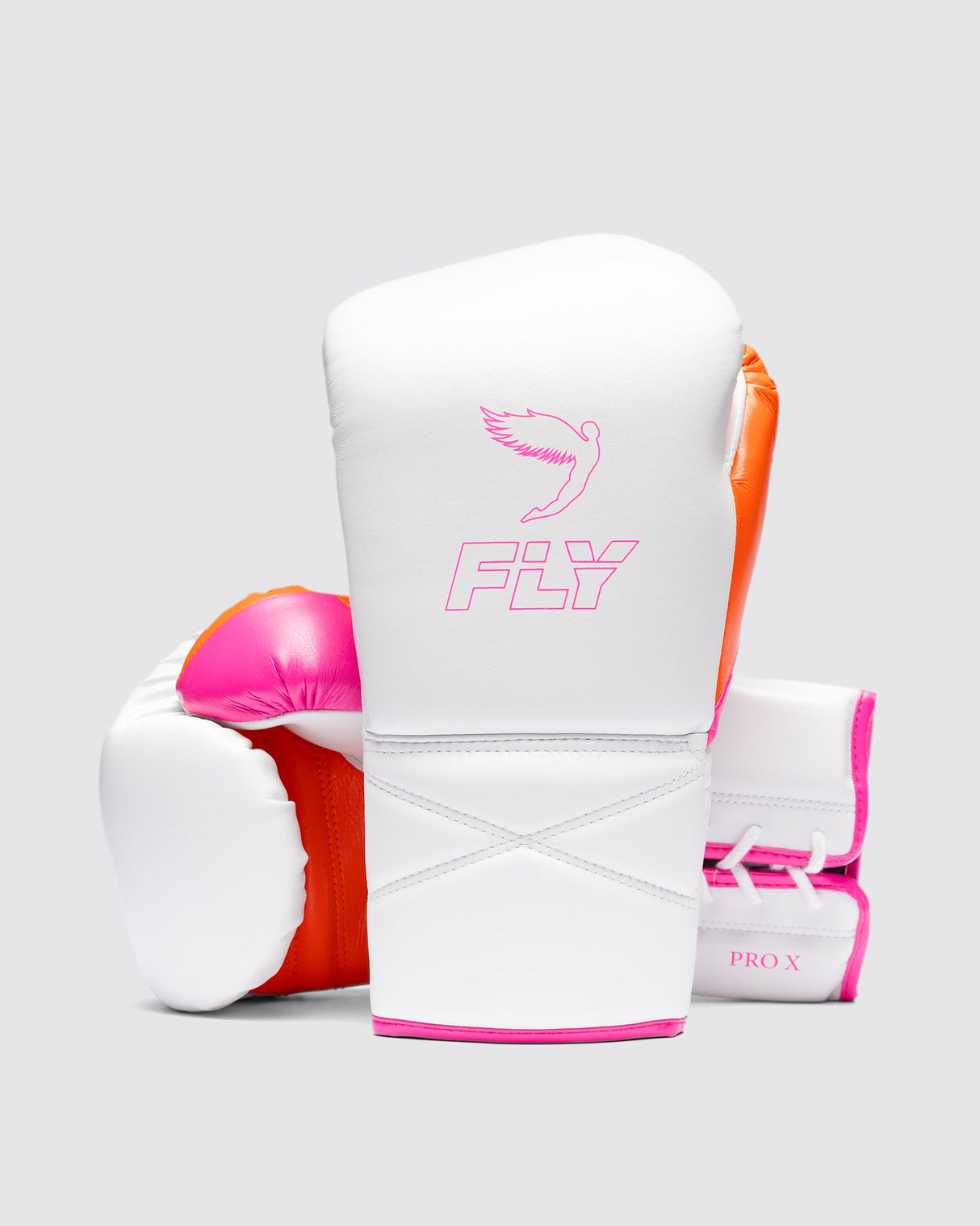 Fly Superlace Pro X 2 Boxing Gloves Knockout Pink/Orange