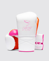 Fly Superlace Pro X 2 Boxing Gloves Knockout Pink/Orange