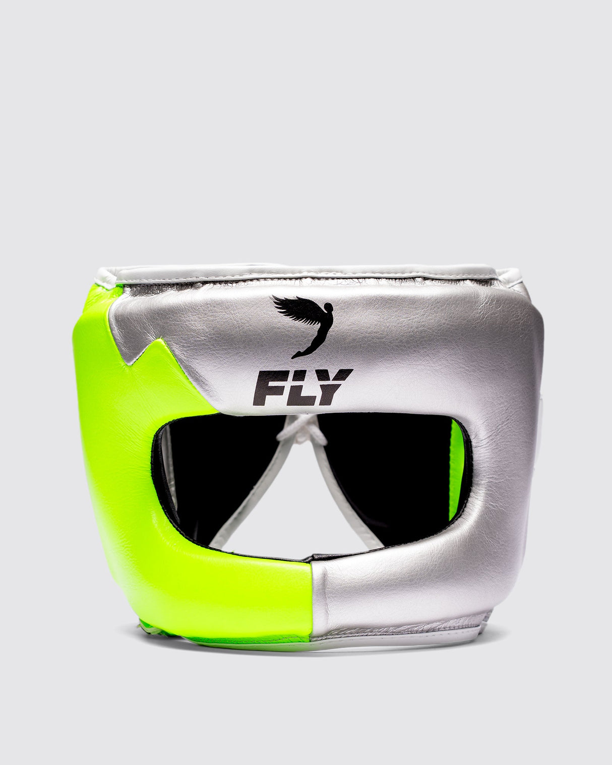 Fly Superbar X Headguard Silver/Neon