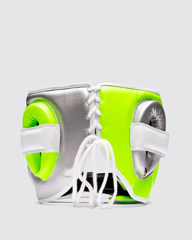 Fly Superbar X Headguard Silver/Neon