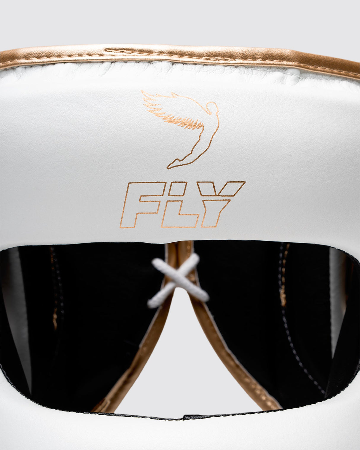 Fly Superbar X Headguard White/Grey/Gold