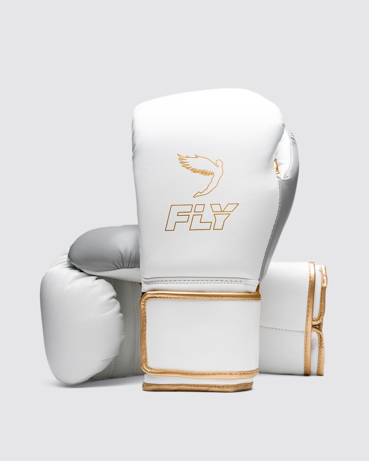 Fly Superloop Pro X 2 Boxing Gloves White/Grey/Gold