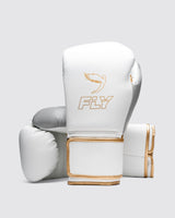 Fly Superloop Pro X 2 Boxing Gloves White/Grey/Gold