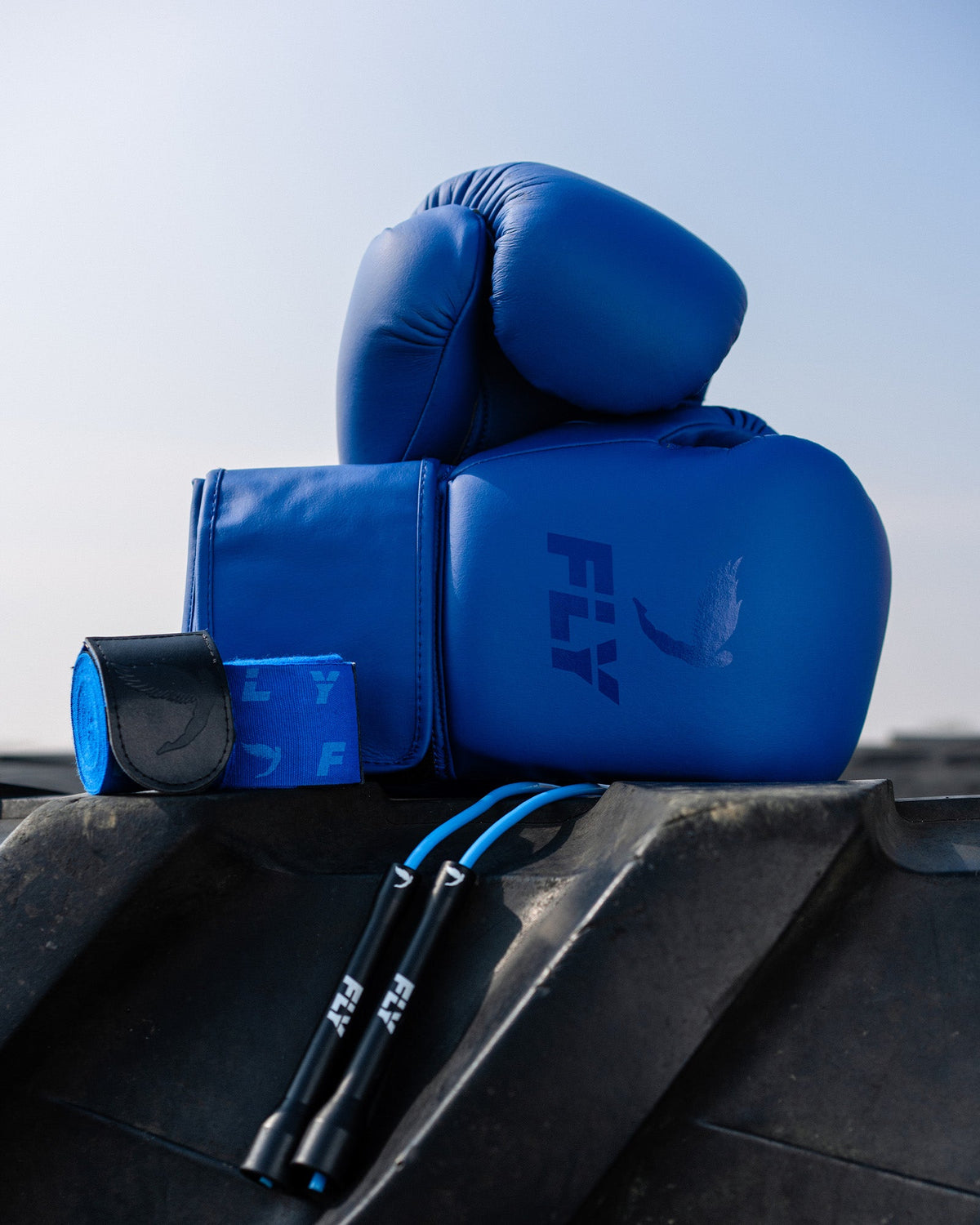 Fly Superloop Team Boxing Gloves Cobalt Blue