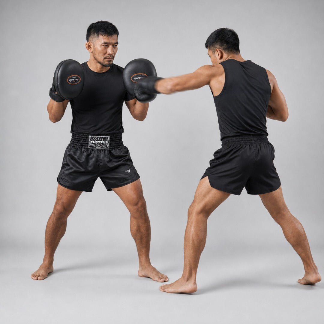 FMT1 Air Thai Focus Pads Black Lifestyle 3