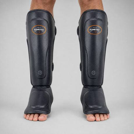 Fumetsu FMT1 Thai Shin Guards Black Lifestyle 1