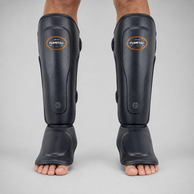 Fumetsu FMT1 Thai Shin Guards Black Lifestyle 1