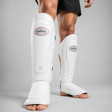 Fumetsu FMT1 Thai Shin Guards White Lifestyle 2
