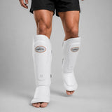 Fumetsu FMT1 Thai Shin Guards White Lifestyle 3