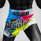 Fairtex BS1937 Acid Jazz Muay Thai Shorts White