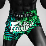 Fairtex BS1945深Forrest Muay Thai Shorts绿色