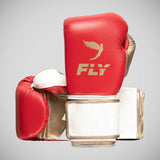 Fly Superloop Lightning Boxing Gloves Red/White/Gold