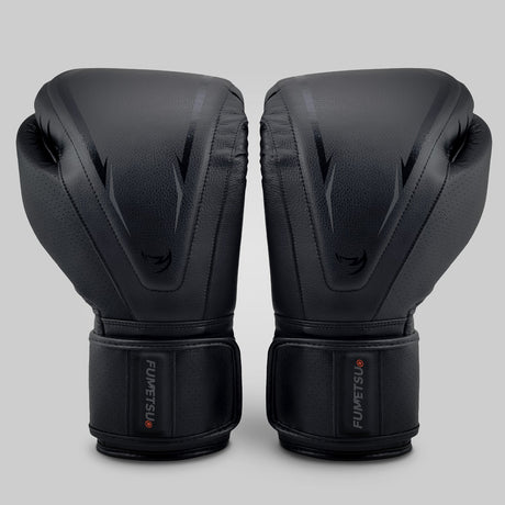 Fumetsu Alpha Pro MK2 Boxing Gloves Black - front view