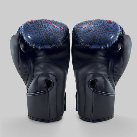 Fumetsu Dragon Slayer Boxing Gloves Blue/Black/Red - back view
