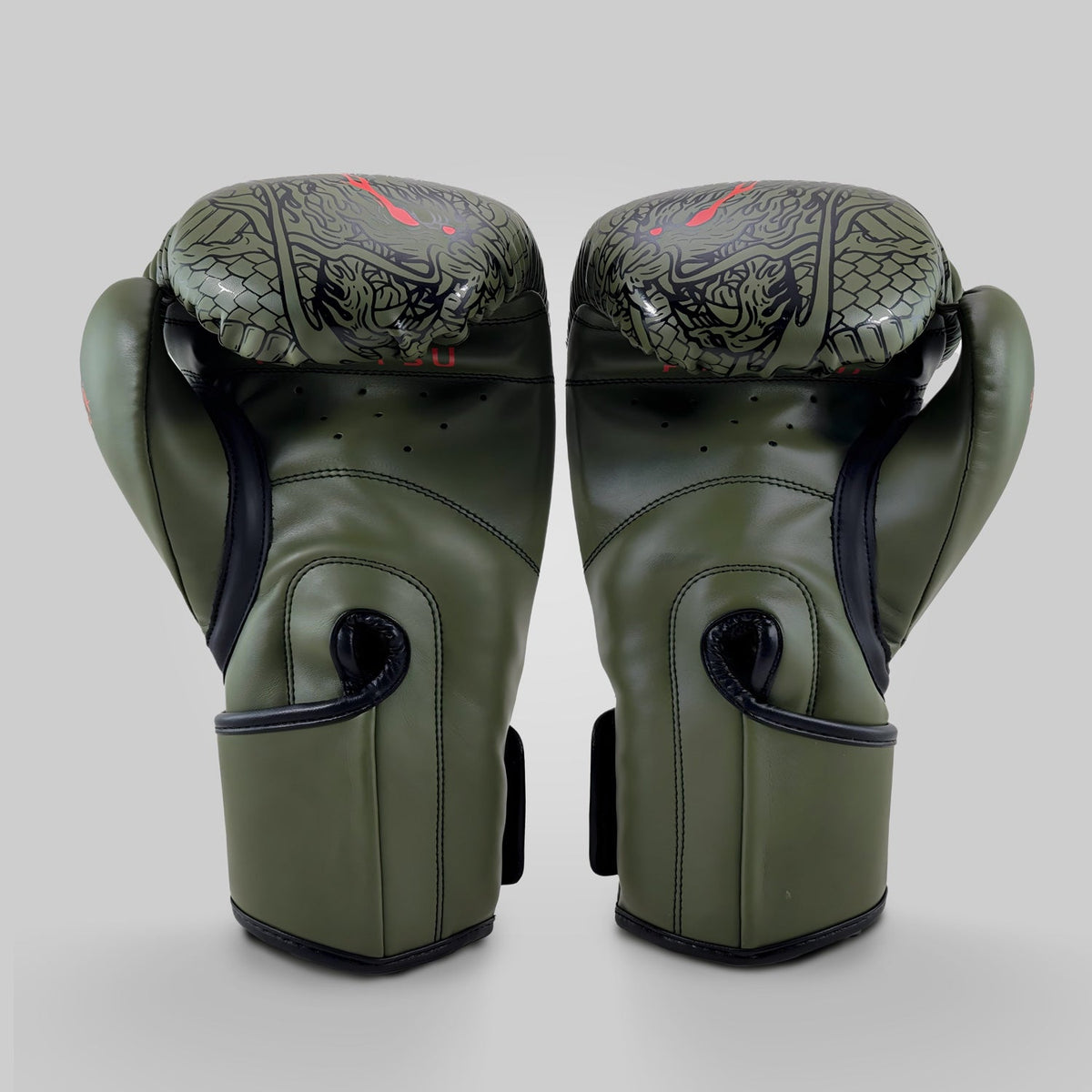 Boxing Slayer Fumetsu Dragon Slayer Boxing Gloves Khaki/Orange from Made4Fighters
