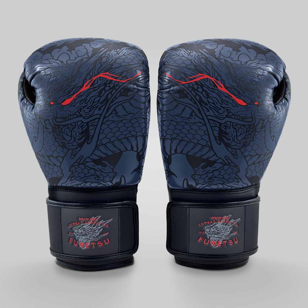 Boxing Slayer Fumetsu drage slayer boksehansker blå/svart/rødt fra made4fighters ...