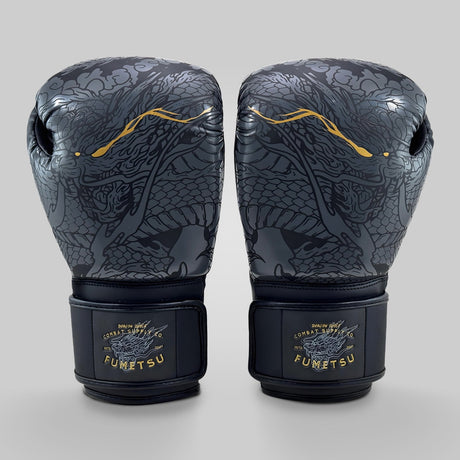 Fumetsu Dragon Slayer Boxing Gloves Black/Gold - front view