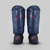 Fumetsu Dragon Slayer Shin Guards Blue/Black/Red