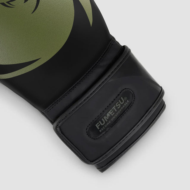 Fumetsu Ghost S3 Boxing Gloves Khaki/Black - side detail