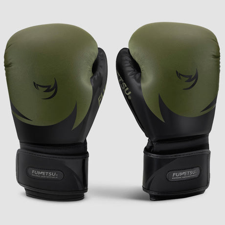 Fumetsu Ghost S3 Boxing Gloves Khaki/Black - front view