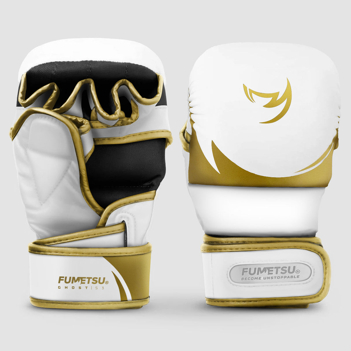 Fumetsu Ghost S3 MMA Sparring Gloves White/Gold