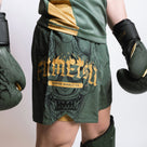 Fumetsu Oni Dual Layer Shorts Khaki/Gold/Black