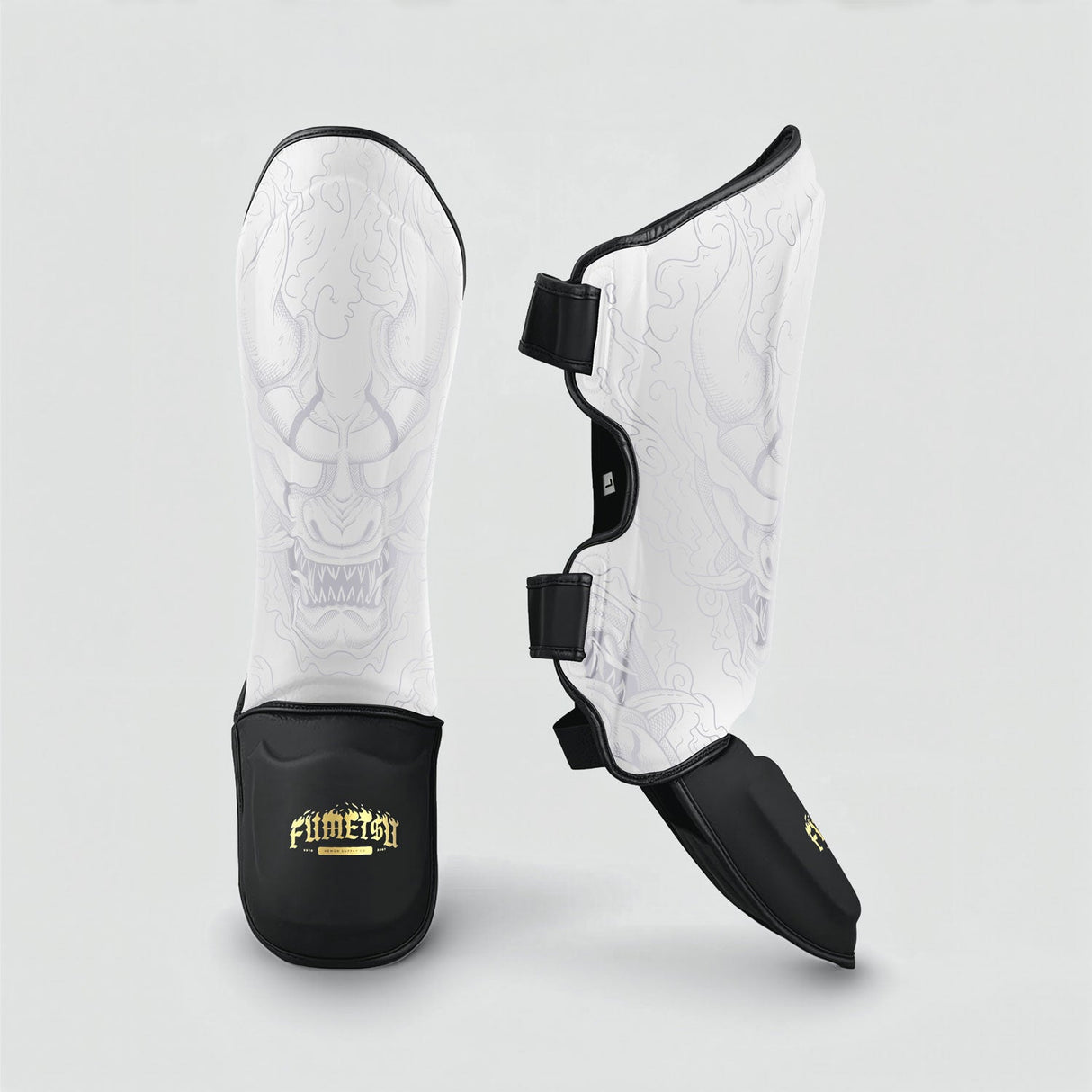 Fumetsu Oni ​​Shin Guards White/Black/Gold
