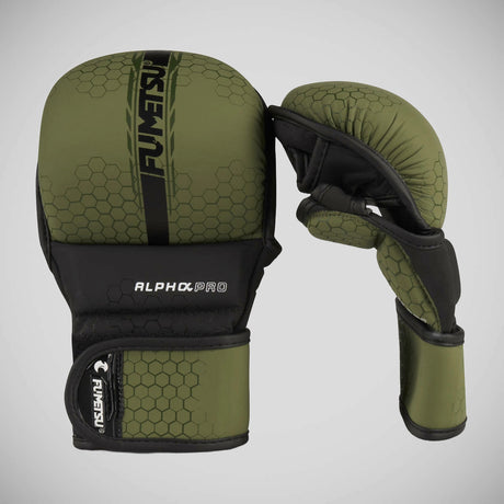 Fumetsu Alpha Pro MMA Sparring Gloves Olive Green/Black