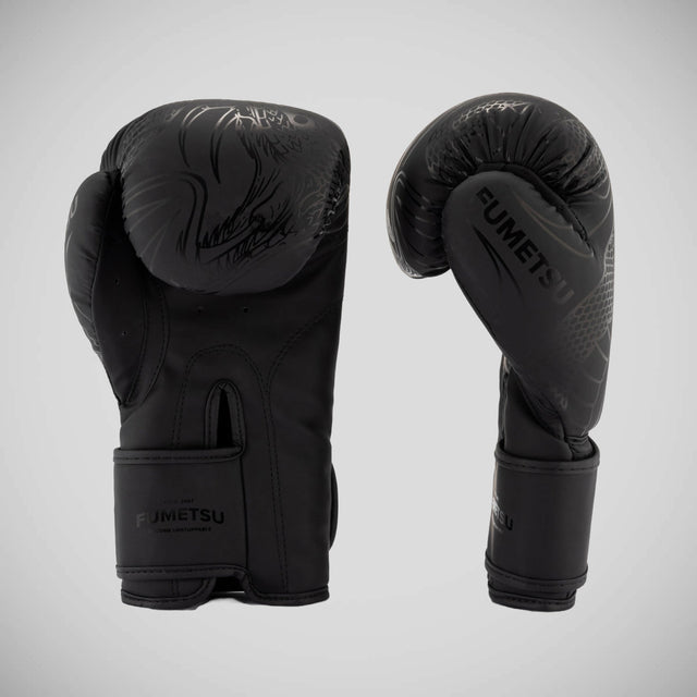 Fumetsu Anaconda Boxing Gloves Black/Black - back view
