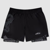 Fumetsu Anaconda Dual Layer Fight Shorts Black/Khaki