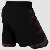 Black/Red Fumetsu Anaconda Womens Dual Layer Fight Shorts   