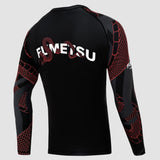 Fumetsu Anaconda Long Sleeve Rash Guard Black/Red