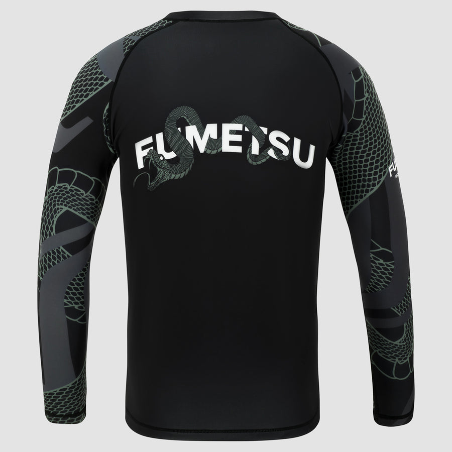 Gold BJJ The Wave Rash Guard - 3/4 Sleeve Jiu Jitsu Rashguard With Kanagawa Wave Design Gold BJJ The Wave Rash Guard - 3/4 Sleeve Jiu Jitsu Rashguard With Kanagawa Wave Design