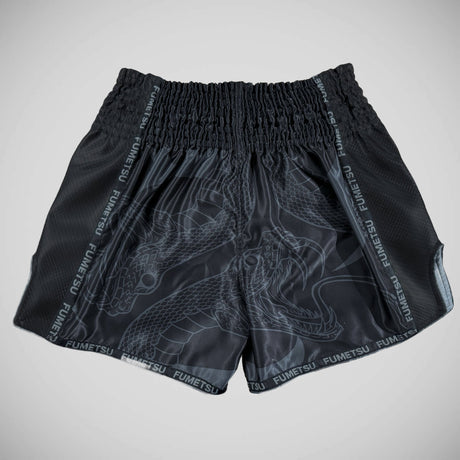Fumetsu Anaconda Muay Thai Shorts Schwarz/Schwarz