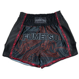 Fumetsu anaconda muay thai pantalones cortos negros/rojos