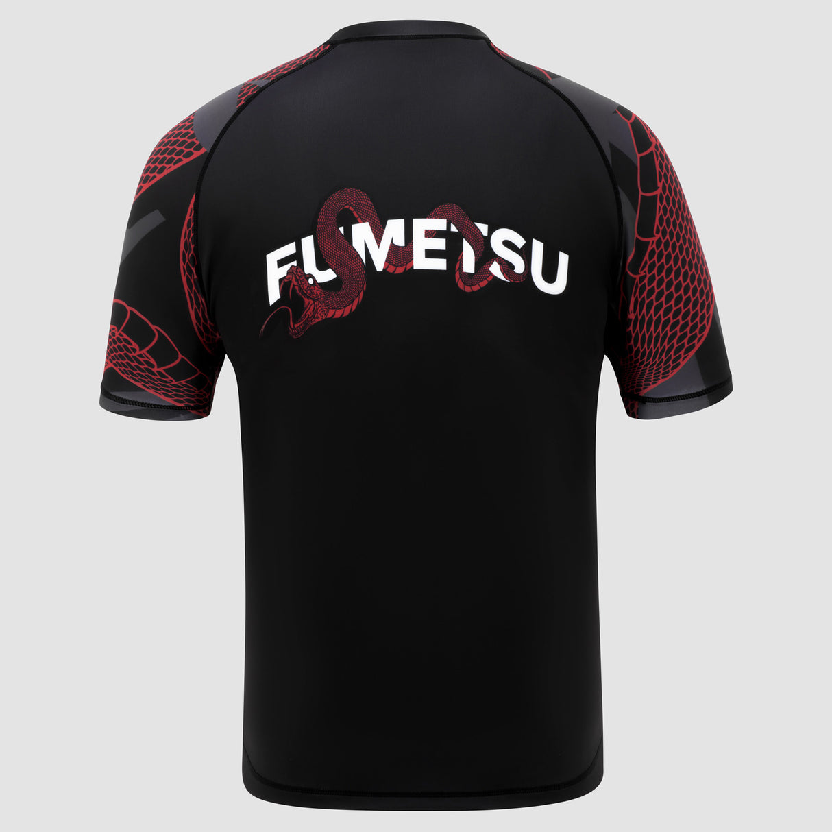 Black/Red Fumetsu Anaconda Short Sleeve Rash Guard   