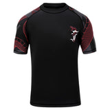 Black/Red Fumetsu Anaconda Short Sleeve Rash Guard   