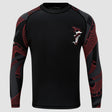 Black/Red Fumetsu Anaconda Womens Long Sleeve Rash Guard   