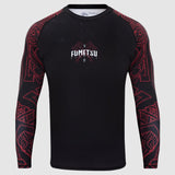Fumetsu Berserker Rash Guard z długim rękawem w kolorze czarnym/czerwonym