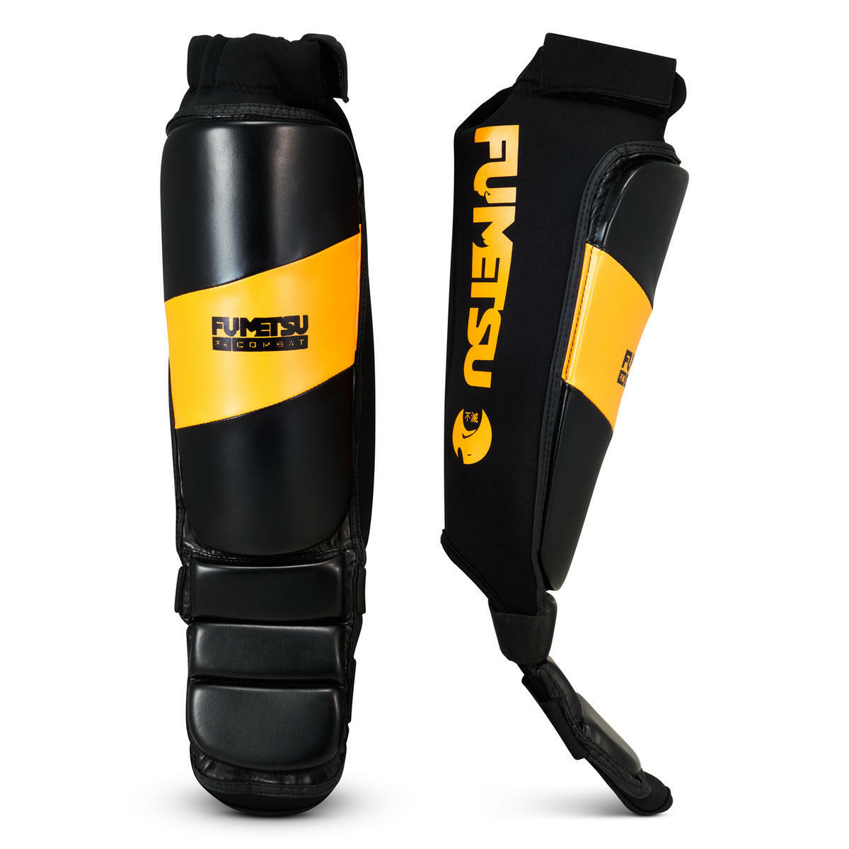 Fumetsu Ghost MMA Shin Guards Black/Orange