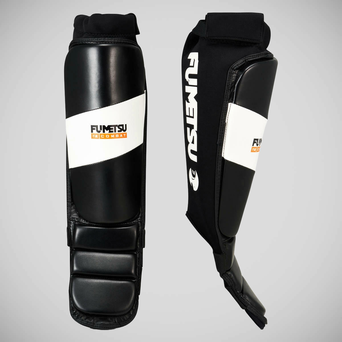 Fumetsu Ghost MMA Shin Guards noir / blanc