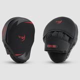 Fumetsu Ghost S3 Focus de boxeo Mitts Negro/Rojo