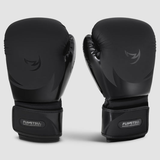 Black/Black Fumetsu Ghost S3 Boxing Gloves