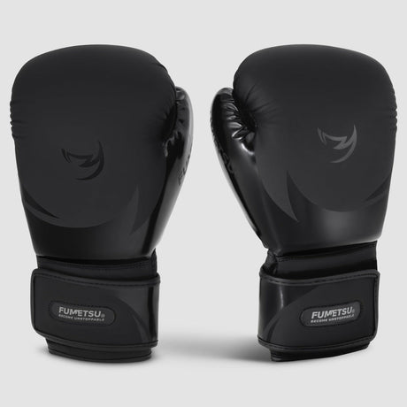 Fumetsu Ghost S3 Boxing Gloves Black/Black - front view