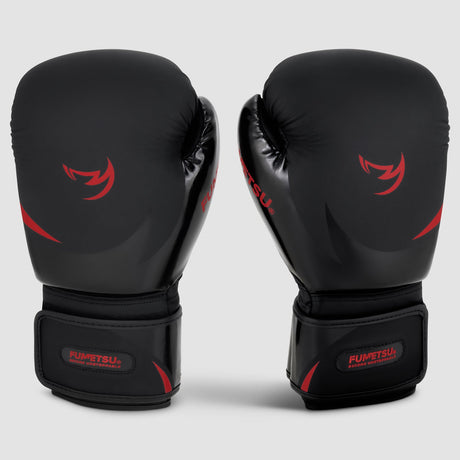Fumetsu Ghost S3 Boxing Gloves Black/Red - front view