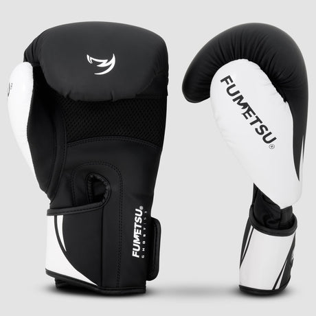Fumetsu Ghost S3 Boxing Gloves Black/White - back view