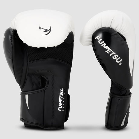 Fumetsu Ghost S3 Boxing Gloves White/Black/Grey - back view